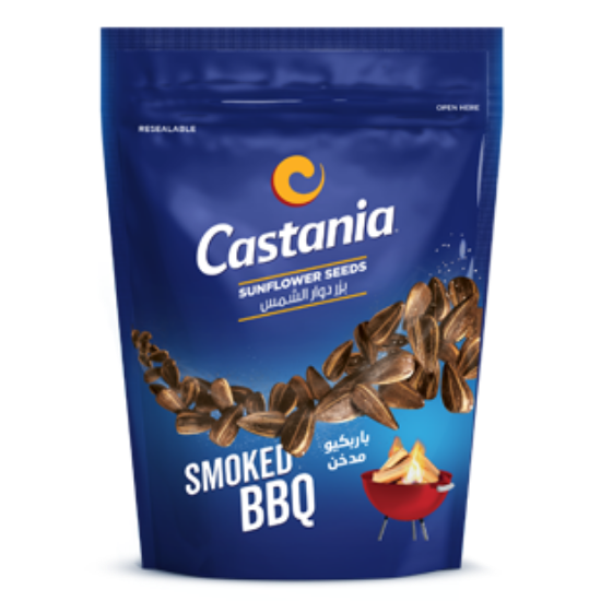 Picture of CASTANIA SMOKED BBQ SUNFLOWER SEEDS 150G