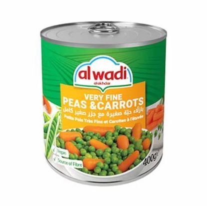 Picture of ALWADI ALAKHDAR 400G PEAS&CARROTS